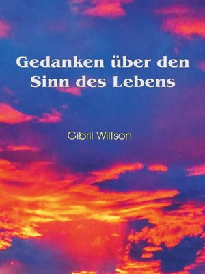 cover image of Gedanken über den Sinn des Lebens